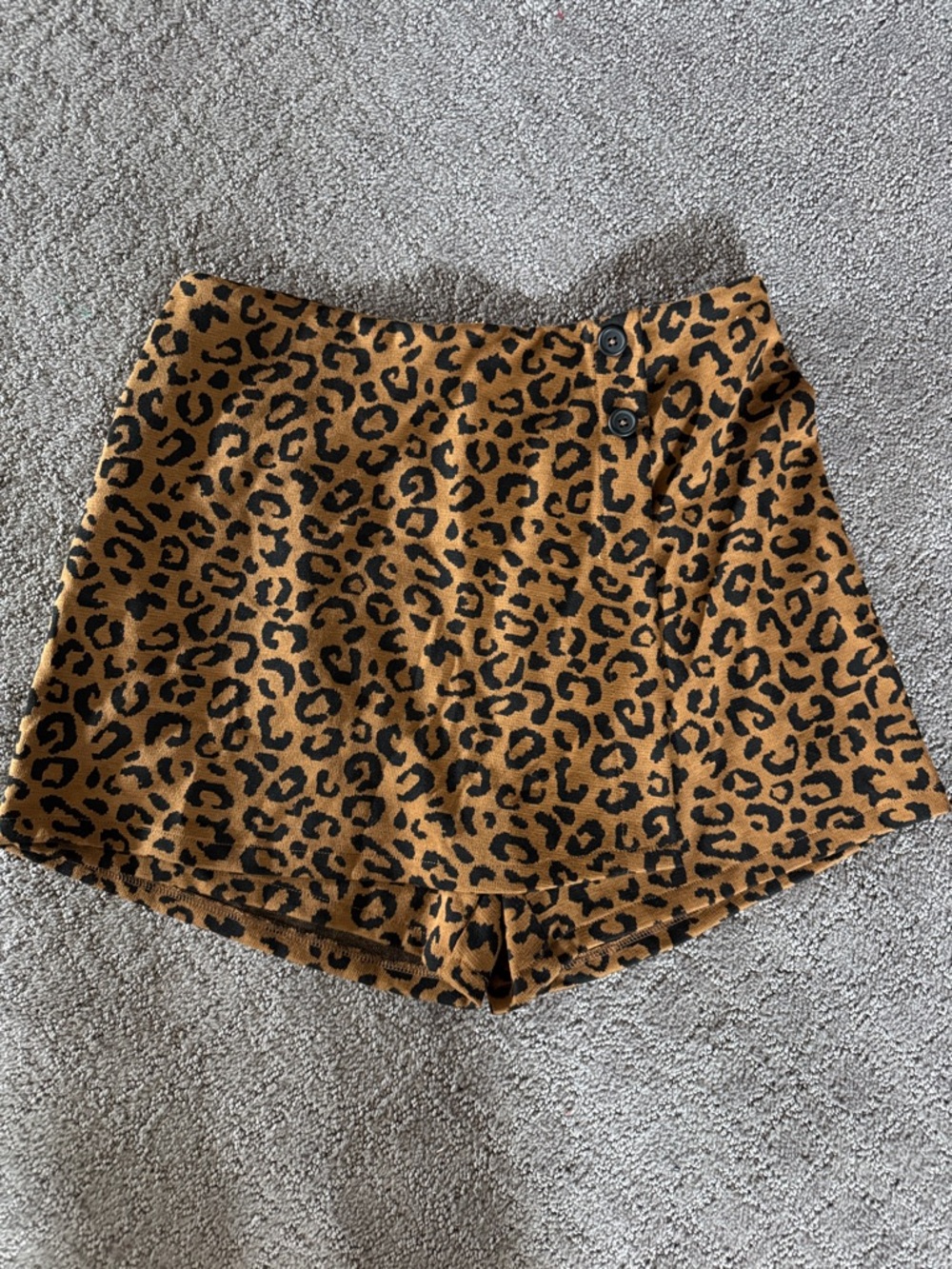 Old Navy Leopard Print Skort - Brown & Black